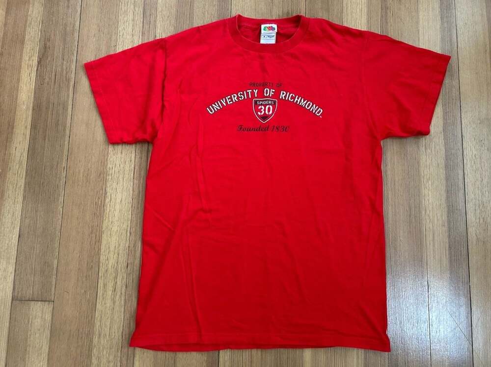 Vintage Fruit of the Loom University of Richmond Spiders Red T-Shirt